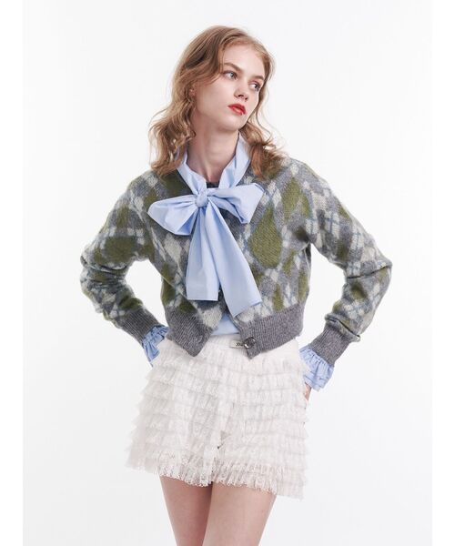 jouetie（ジュエティ）の「スリーブフリルビッグボウタイブラウス（シャツ/ブラウス・レディース・ブラック/オフホワイト/ブルー・MEDIUM）」の20枚目の写真