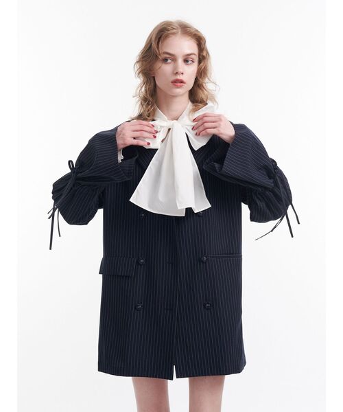 jouetie（ジュエティ）の「スリーブフリルビッグボウタイブラウス（シャツ/ブラウス・レディース・ブラック/オフホワイト/ブルー・MEDIUM）」の22枚目の写真