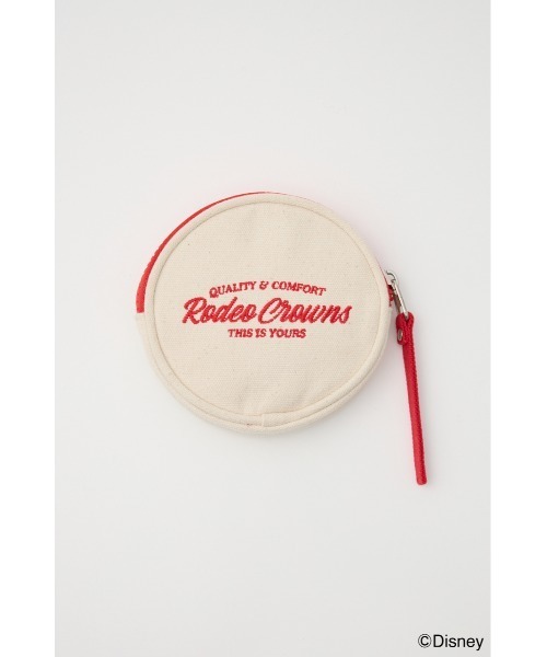 RODEO CROWNS WIDE BOWL（ロデオクラウンズワイドボウル）の「（ミッキー＆フレンズ）サークルウォレット（財布・レディース・オフホワイト/ブラック/ブラウン/ピンク・FREE）」の14枚目の写真