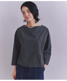 SIPULI | Cotton Linen Pin Stripe ガゼット付ブラウス(シャツ/ブラウス)