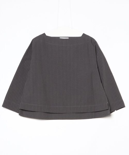 SIPULI(シプリ)の「Cotton Linen Pin Stripe ガゼット付ブラウス(シャツ/ブラウス・レディース・ダークグレー・2)」の10枚目の写真