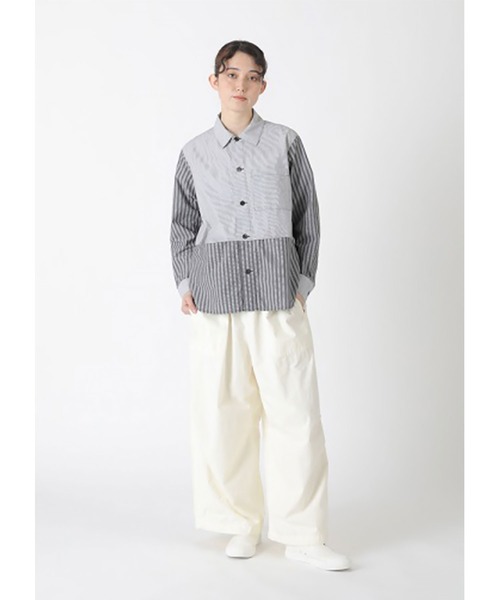 Plantation（プランテーション）の「ダブルコットンボンディング / パンツ / (O)（その他パンツ・レディース・オフホワイト・M size）」の5枚目の写真