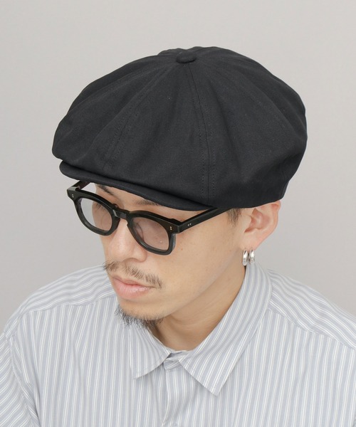 Basiquenti（ベーシックエンティ）の「ヘヴィーキャンバス ビッグシルエット キャスケットハンチング（キャスケット・メンズ・ブラック/チャコール/キャメル・FREE）」の7枚目の写真