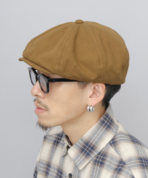 Basiquenti（ベーシックエンティ）の「ヘヴィーキャンバス ビッグシルエット キャスケットハンチング（キャスケット・メンズ・ブラック/チャコール/キャメル・FREE）」の9枚目の写真