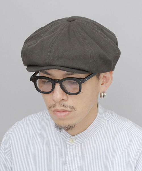 Basiquenti（ベーシックエンティ）の「ヘヴィーキャンバス ビッグシルエット キャスケットハンチング（キャスケット・メンズ・ブラック/チャコール/キャメル・FREE）」の8枚目の写真