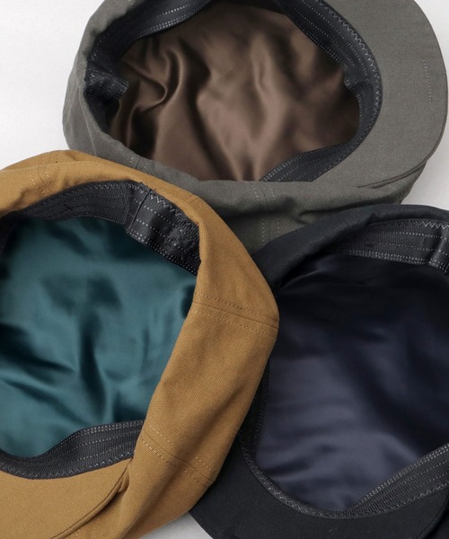 Basiquenti（ベーシックエンティ）の「ヘヴィーキャンバス ビッグシルエット キャスケットハンチング（キャスケット・メンズ・ブラック/チャコール/キャメル・FREE）」の15枚目の写真