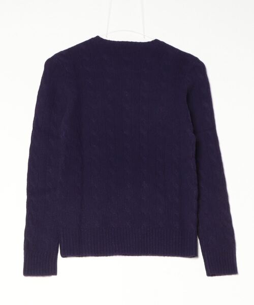 セール】ケーブル ウールカシミヤ クルーネック セーター（ニット