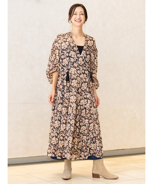 Banana Republic(バナナリパブリック)の「ルレックス ストライプ ティアード マキシドレス(ワンピース・レディース・アイボリー・L/XS/S/M)」の4枚目の写真