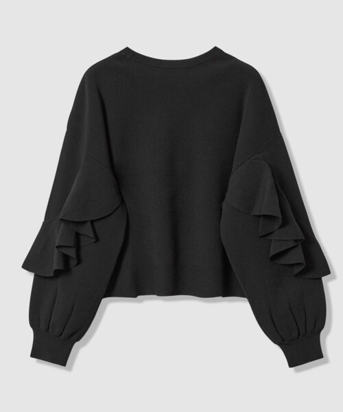 ANAYI(アナイ)の「カスケードスリーブ プルオーバー(ニット/セーター・レディース・ブラック/オフホワイト/ピンク・38/36)」の21枚目の写真