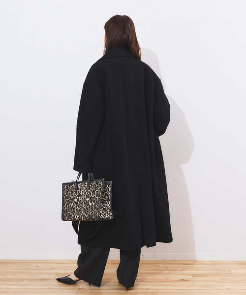 journal standard L'essage（ジャーナルスタンダードレサージュ）の「《追加》SUPER120/MANTECOオーバーコート（その他アウター・レディース・ネイビー/ブラック/カーキ・38/36）」の5枚目の写真