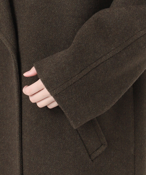 journal standard L'essage（ジャーナルスタンダードレサージュ）の「《追加》SUPER120/MANTECOオーバーコート（その他アウター・レディース・ネイビー/ブラック/カーキ・38/36）」の18枚目の写真