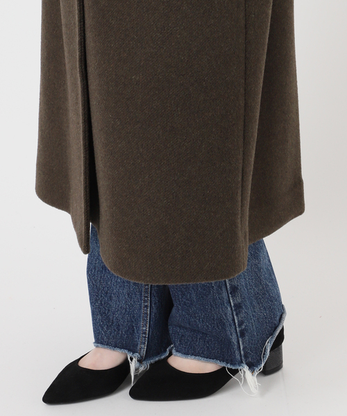 journal standard L'essage（ジャーナルスタンダードレサージュ）の「《追加》SUPER120/MANTECOオーバーコート（その他アウター・レディース・ネイビー/ブラック/カーキ・38/36）」の20枚目の写真