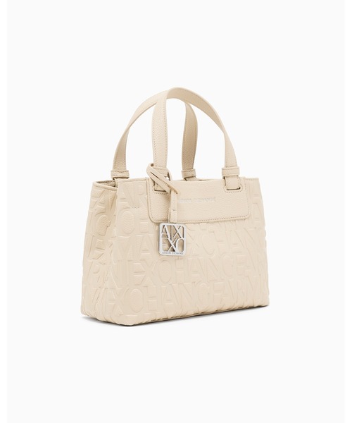 ARMANI EXCHANGE(アルマーニエクスチェンジ)の「【A|X アルマーニ エクスチェンジ】オールオーバーエンボスロゴ ミニハンドバッグ(グレイン)(ハンドバッグ・レディース・ブラック/ライトベージュ/グレイッシュベージュ・FREE)」の5枚目の写真
