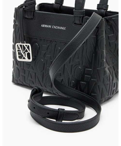 ARMANI EXCHANGE(アルマーニエクスチェンジ)の「【A|X アルマーニ エクスチェンジ】オールオーバーエンボスロゴ ミニハンドバッグ(グレイン)(ハンドバッグ・レディース・ブラック/ライトベージュ/グレイッシュベージュ・FREE)」の14枚目の写真