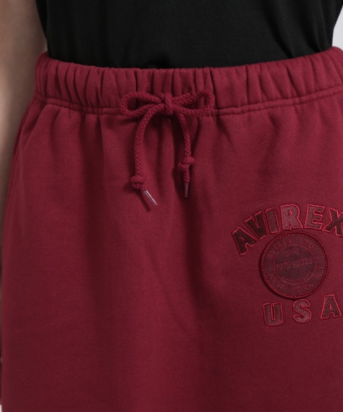 AVIREX（アヴィレックス）の「AVIREX 50th VARSITY SKIRT/バーシティースカート（スカート・レディース・チャコールグレー/オフホワイト/エンジ・M/S）」の9枚目の写真