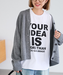 FRAMe WORK ロングTシャツ セール】【haru×FRAMeWORK】ロゴロンT（Tシャツ/カットソー