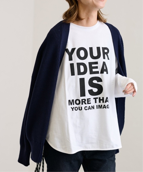 FRAMeWORK（フレームワーク）の「≪WEB限定 / 追加≫ロゴロンTee（Tシャツ/カットソー・レディース・チャコールグレー/ホワイト・FREE）」の22枚目の写真