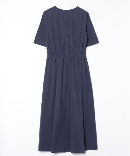 日本製未使用AKIRANAKA バーガンディ 半袖ワンピース AKIRANAKA ONLINE