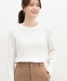 ランダムリブクルーニット