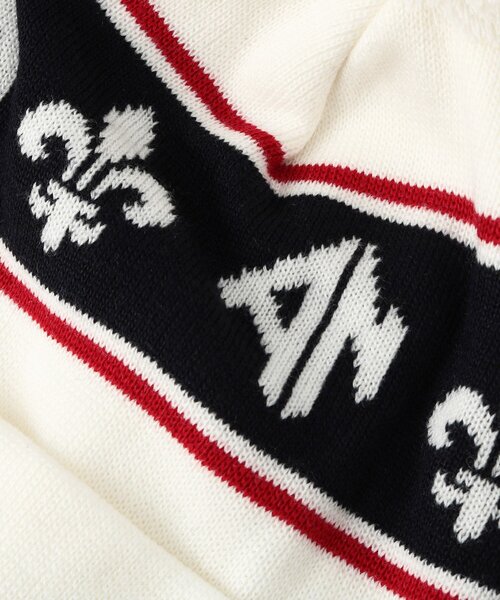 adabat（アダバット）の「【ADABAT NAVY】フルールドリスニットキャップ（ニットキャップ/ビーニー・レディース・ホワイト/ネイビー・00）」の5枚目の写真