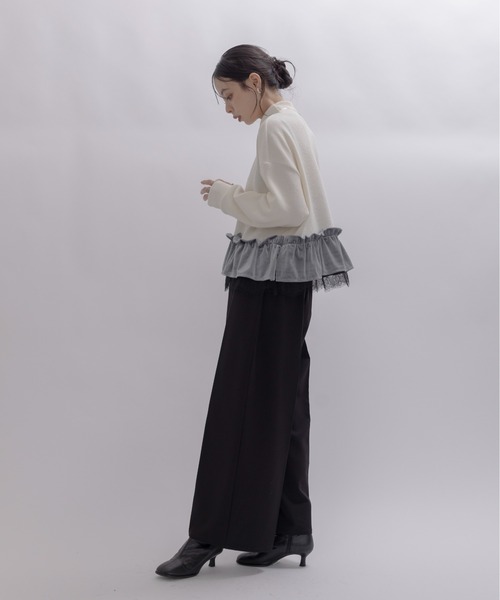 Eimee Law(エイミーロウ)の「ベロアフリルハイネックトップス(その他トップス・レディース・アイボリー/ブラウン/ブラック・FREE)」の20枚目の写真