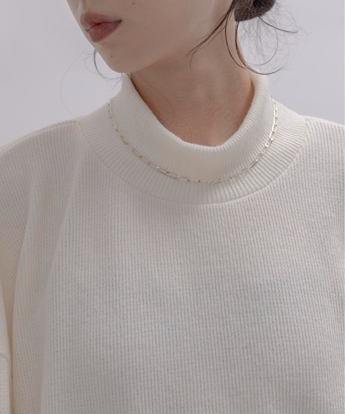 Eimee Law(エイミーロウ)の「ベロアフリルハイネックトップス(その他トップス・レディース・アイボリー/ブラウン/ブラック・FREE)」の6枚目の写真