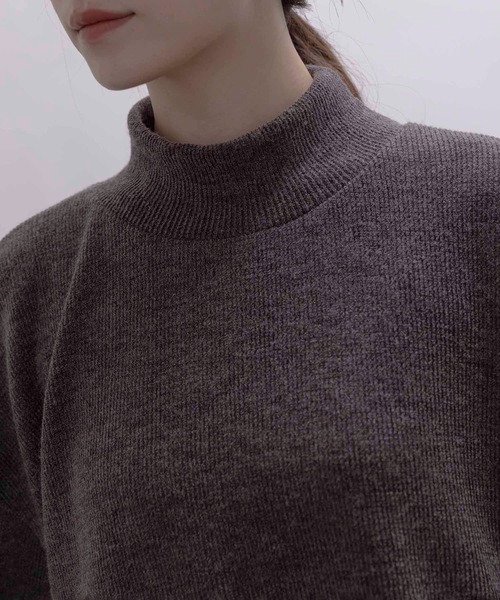 Eimee Law(エイミーロウ)の「ベロアフリルハイネックトップス(その他トップス・レディース・アイボリー/ブラウン/ブラック・FREE)」の9枚目の写真
