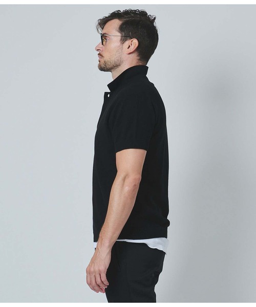 junhashimoto（ジュンハシモト）の「14GG SEED STITCH POLO（ポロシャツ・メンズ・ボルドー・3/4）」の11枚目の写真
