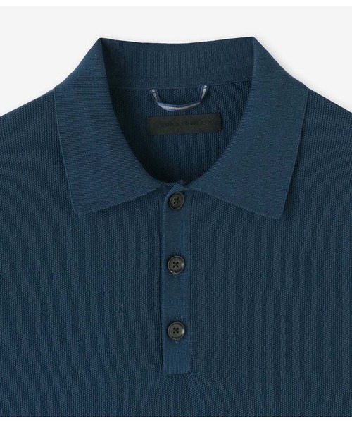 junhashimoto（ジュンハシモト）の「14GG SEED STITCH POLO（ポロシャツ・メンズ・ボルドー・3/4）」の2枚目の写真