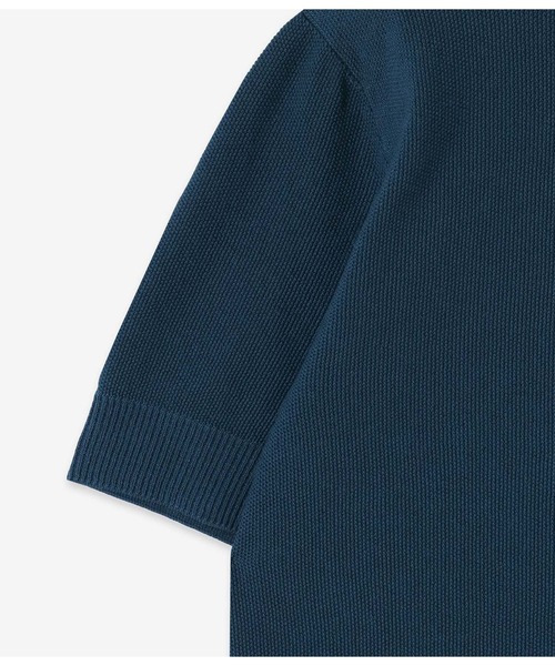 junhashimoto（ジュンハシモト）の「14GG SEED STITCH POLO（ポロシャツ・メンズ・ボルドー・3/4）」の5枚目の写真