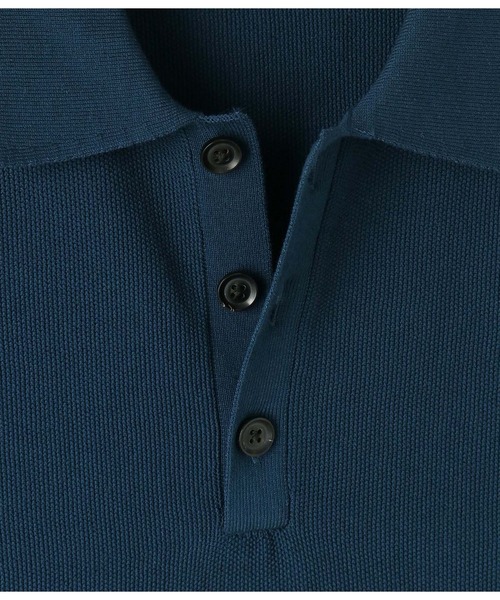 junhashimoto（ジュンハシモト）の「14GG SEED STITCH POLO（ポロシャツ・メンズ・ボルドー・3/4）」の7枚目の写真