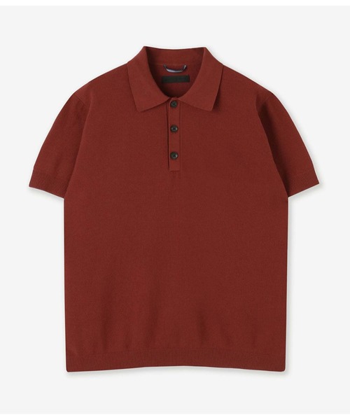 junhashimoto（ジュンハシモト）の「14GG SEED STITCH POLO（ポロシャツ・メンズ・ボルドー・3/4）」の8枚目の写真