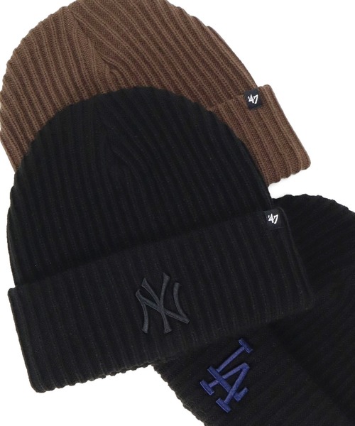 '47(フォーティーセブン)の「’47BRANDフォーティーセブン ニット帽 カフニット MLB(ニットキャップ/ビーニー・メンズ・ブラック/ブルー/ブラック系/ブラック系1/ブラック系2/ネイビー/ブラック系3/ブラウン・FREE)」の4枚目の写真