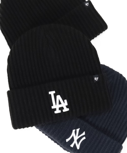 '47(フォーティーセブン)の「’47BRANDフォーティーセブン ニット帽 カフニット MLB(ニットキャップ/ビーニー・メンズ・ブラック/ブルー/ブラック系/ブラック系1/ブラック系2/ネイビー/ブラック系3/ブラウン・FREE)」の1枚目の写真