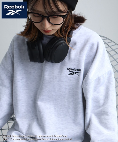 Reebok（リーボック）の「【Reebok/リーボック】裏起毛 ワンポイント刺繍ロゴ クルーネック スウェット トレーナー（スウェット・メンズ・ネイビー/ホワイト/ブラック/アッシュグレー・M/LL/L）」の3枚目の写真