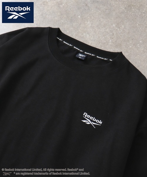 Reebok（リーボック）の「【Reebok/リーボック】裏起毛 ワンポイント刺繍ロゴ クルーネック スウェット トレーナー（スウェット・メンズ・ネイビー/ホワイト/ブラック/アッシュグレー・M/LL/L）」の8枚目の写真