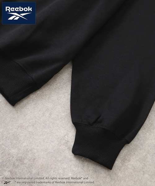 Reebok（リーボック）の「【Reebok/リーボック】裏起毛 ワンポイント刺繍ロゴ クルーネック スウェット トレーナー（スウェット・メンズ・ネイビー/ホワイト/ブラック/アッシュグレー・M/LL/L）」の9枚目の写真