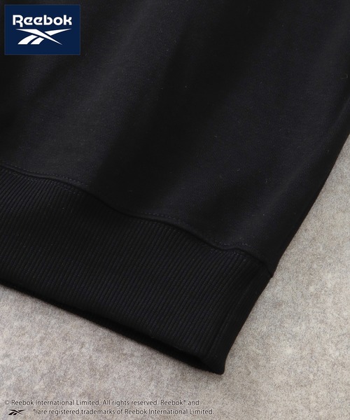 Reebok（リーボック）の「【Reebok/リーボック】裏起毛 ワンポイント刺繍ロゴ クルーネック スウェット トレーナー（スウェット・メンズ・ネイビー/ホワイト/ブラック/アッシュグレー・M/LL/L）」の10枚目の写真