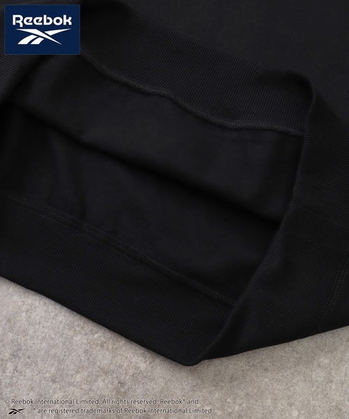 Reebok（リーボック）の「【Reebok/リーボック】裏起毛 ワンポイント刺繍ロゴ クルーネック スウェット トレーナー（スウェット・メンズ・ネイビー/ホワイト/ブラック/アッシュグレー・M/LL/L）」の11枚目の写真