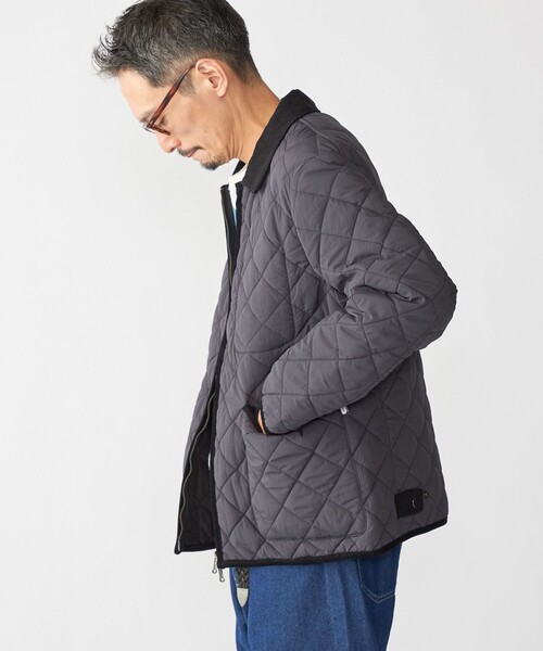 SHIPS（シップス）の「SHIPS:〈手洗い可能〉NETPLUS(R) キルティング ブルゾン（ブルゾン・メンズ・チャコールグレー/ブラック・SMALL/MEDIUM/LARGE/X-LARGE）」の12枚目の写真