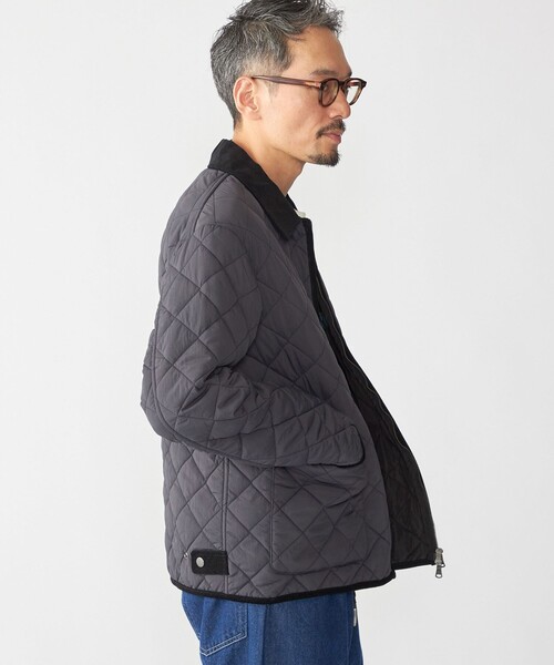 SHIPS（シップス）の「SHIPS:〈手洗い可能〉NETPLUS(R) キルティング ブルゾン（ブルゾン・メンズ・チャコールグレー/ブラック・SMALL/MEDIUM/LARGE/X-LARGE）」の14枚目の写真