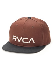 RVCA（ルーカ）の「RVCA メンズ RVCA TWILL SNAPBACK キャップ 【2025年秋冬モデル】/ルーカロゴ刺繍キャップ（帽子）（キャップ）」