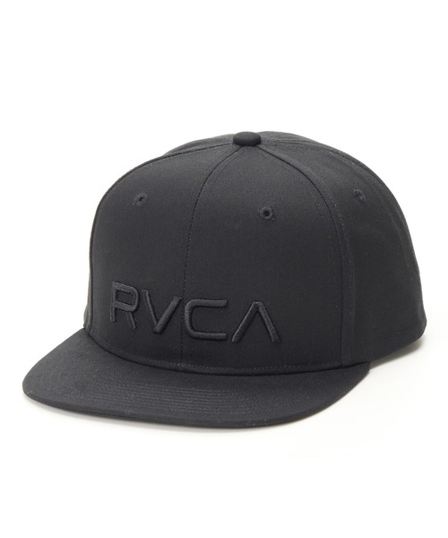 RVCA(ルーカ)の「RVCA メンズ RVCA TWILL SNAPBACK キャップ 【2025年秋冬モデル】/ルーカロゴ刺繍キャップ(帽子)(キャップ・メンズ・ナチュラル/ブラック×ブラック/ブラック/エンジ・FREE)」の3枚目の写真