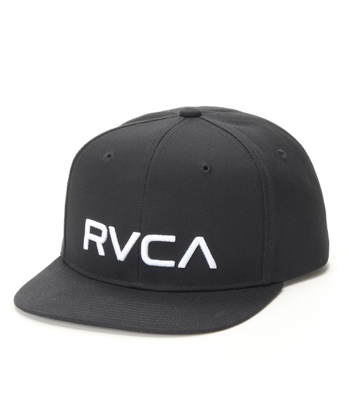 RVCA(ルーカ)の「RVCA メンズ RVCA TWILL SNAPBACK キャップ 【2025年秋冬モデル】/ルーカロゴ刺繍キャップ(帽子)(キャップ・メンズ・ナチュラル/ブラック×ブラック/ブラック/エンジ・FREE)」の2枚目の写真