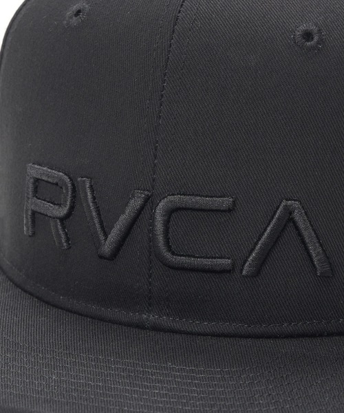 RVCA(ルーカ)の「RVCA メンズ RVCA TWILL SNAPBACK キャップ 【2025年秋冬モデル】/ルーカロゴ刺繍キャップ(帽子)(キャップ・メンズ・ナチュラル/ブラック×ブラック/ブラック/エンジ・FREE)」の16枚目の写真