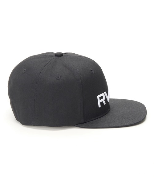 RVCA(ルーカ)の「RVCA メンズ RVCA TWILL SNAPBACK キャップ 【2025年秋冬モデル】/ルーカロゴ刺繍キャップ(帽子)(キャップ・メンズ・ナチュラル/ブラック×ブラック/ブラック/エンジ・FREE)」の7枚目の写真