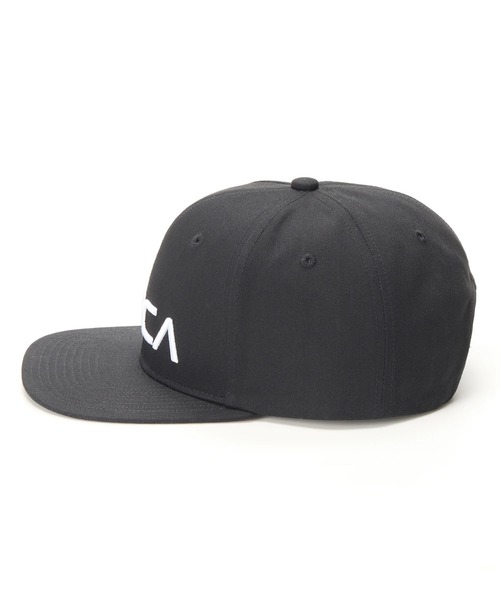 RVCA(ルーカ)の「RVCA メンズ RVCA TWILL SNAPBACK キャップ 【2025年秋冬モデル】/ルーカロゴ刺繍キャップ(帽子)(キャップ・メンズ・ナチュラル/ブラック×ブラック/ブラック/エンジ・FREE)」の8枚目の写真