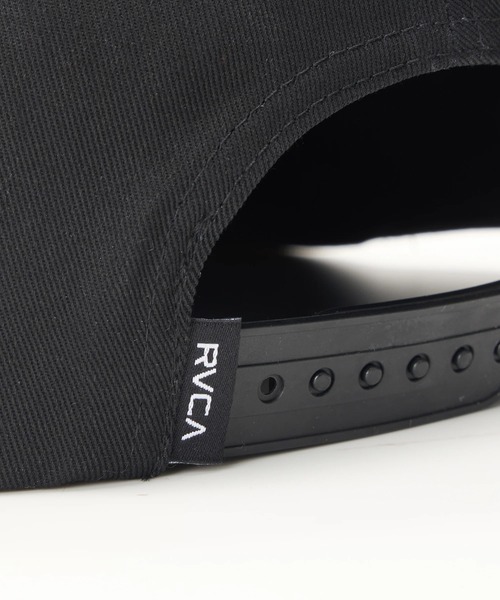 RVCA(ルーカ)の「RVCA メンズ RVCA TWILL SNAPBACK キャップ 【2025年秋冬モデル】/ルーカロゴ刺繍キャップ(帽子)(キャップ・メンズ・ナチュラル/ブラック×ブラック/ブラック/エンジ・FREE)」の11枚目の写真