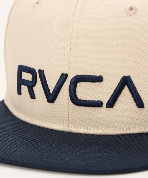 RVCA(ルーカ)の「RVCA メンズ RVCA TWILL SNAPBACK キャップ 【2025年秋冬モデル】/ルーカロゴ刺繍キャップ(帽子)(キャップ・メンズ・ナチュラル/ブラック×ブラック/ブラック/エンジ・FREE)」の20枚目の写真
