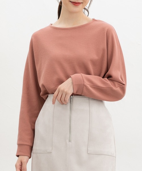 Honeys(ハニーズ)の「ドルマントップス(Tシャツ/カットソー・レディース・オレンジ/ベージュ/グリーン/ブルー/ブラック・L/LL/M)」の5枚目の写真